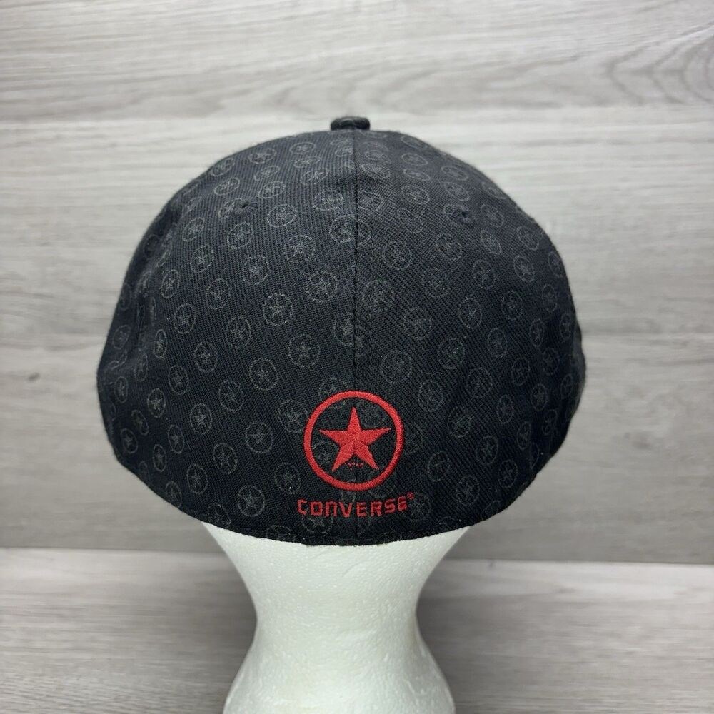 RARE Converse Dwyane Wade Snapback Hat Vintage Black Red Jordan Tag Size M - Picture 3 of 11